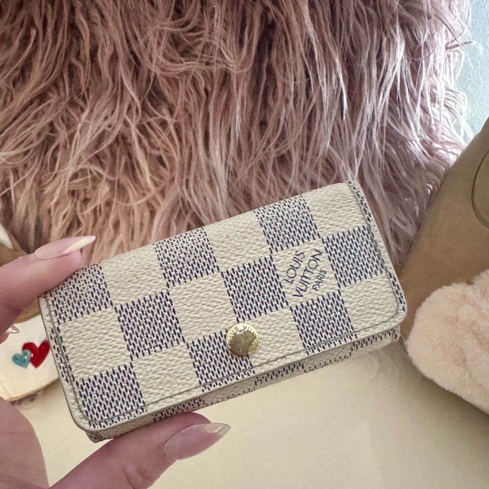 Louis Vuitton Damier Azur Multicles Four Key Holder